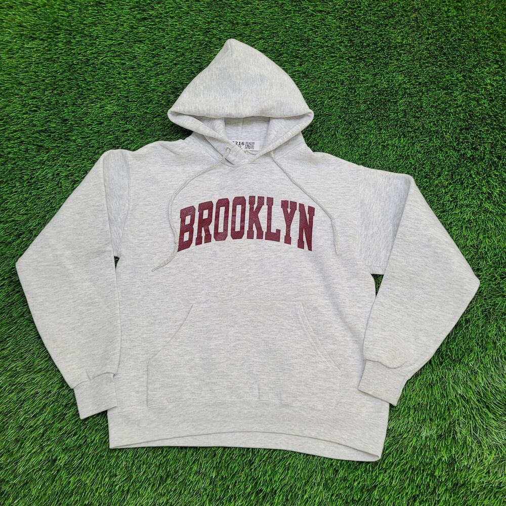 Vintage LEE Brooklyn Hoodie Womens Medium 19x23 Gray